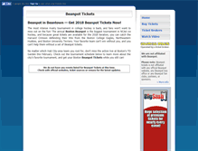 Tablet Screenshot of beanpottickets.com